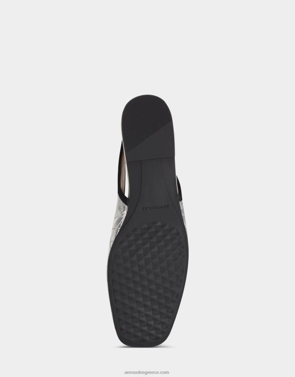 γυναίκες ασημί μεταλλικό δέρμα μπαλέτου Aerosoles 46N4D232