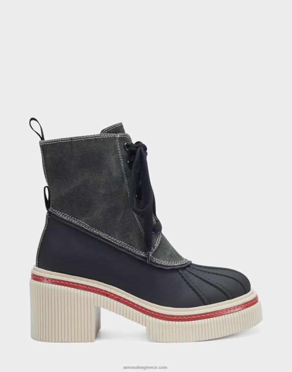 γυναίκες midcalf μπότα μαύρο καμβάς Aerosoles 46N4D48