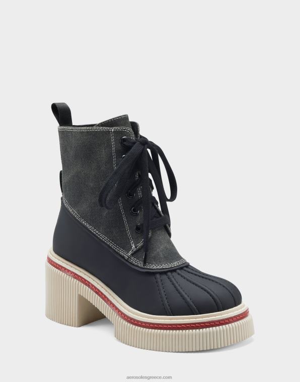γυναίκες midcalf μπότα μαύρο καμβάς Aerosoles 46N4D48