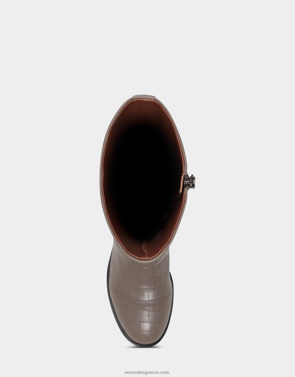 γυναίκες ψηλή μπότα γκρι κροκό Aerosoles 46N4D125