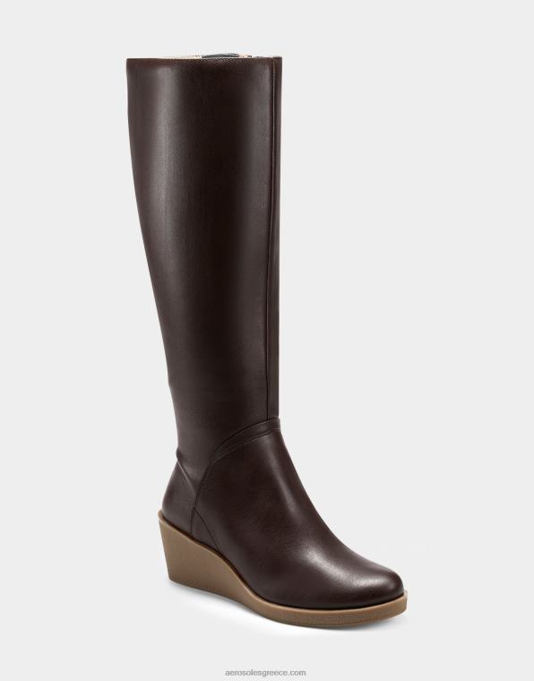γυναίκες ψηλή μπότα καφέ Aerosoles 46N4D134
