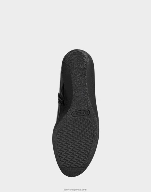 γυναίκες ψηλή μπότα μαύρη πατέντα Aerosoles 46N4D136