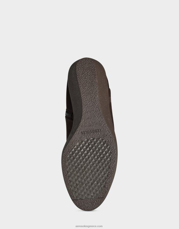 γυναίκες ψηλή μπότα καφέ faux σουέτ Aerosoles 46N4D119