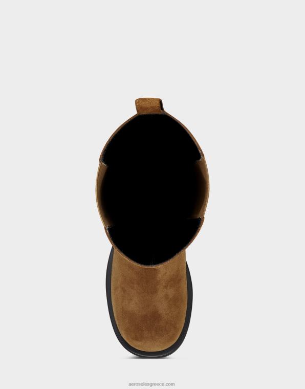 γυναίκες ψηλή μπότα tan σουέτ Aerosoles 46N4D36