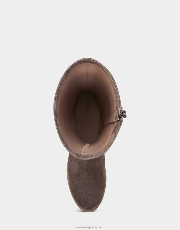 γυναίκες ψηλή μπότα taupe faux suede Aerosoles 46N4D132