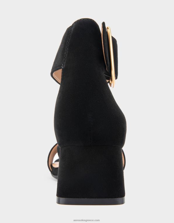γυναίκες πέδιλο με τακούνι μαύρο καστόρι Aerosoles 46N4D414