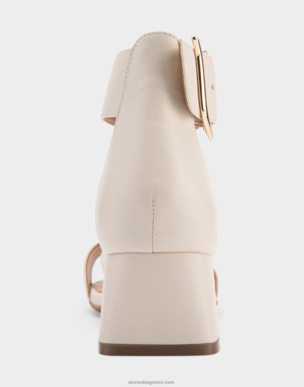 γυναίκες πέδιλο με τακούνι λευκό δέρμα Aerosoles 46N4D416