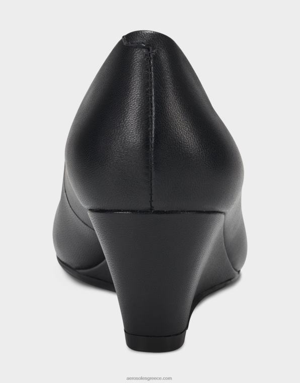 γυναίκες σφηνό μαύρο δέρμα Aerosoles 46N4D328