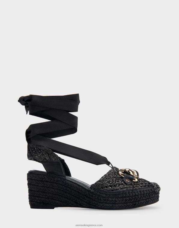 γυναίκες Μαύρο ύφασμα εσπαντρίγιας πλατφόρμας Aerosoles 46N4D259