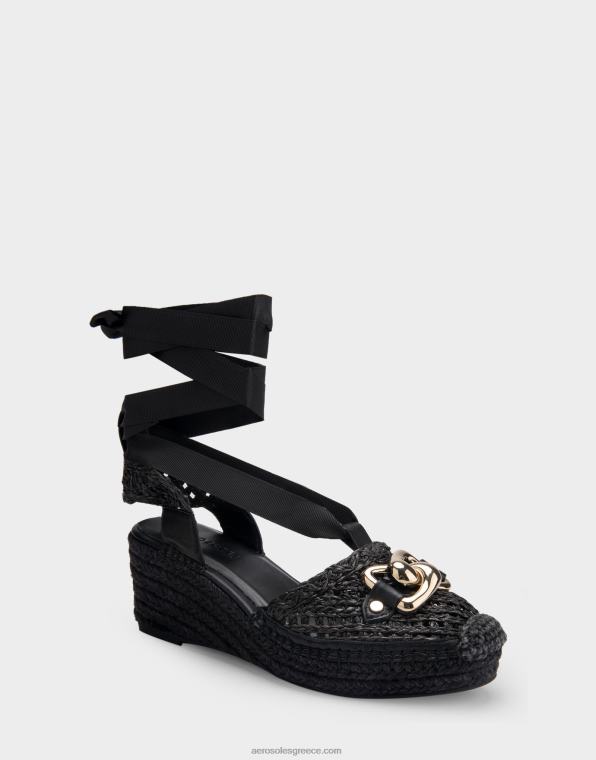γυναίκες Μαύρο ύφασμα εσπαντρίγιας πλατφόρμας Aerosoles 46N4D259