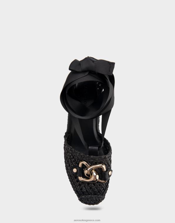 γυναίκες Μαύρο ύφασμα εσπαντρίγιας πλατφόρμας Aerosoles 46N4D259