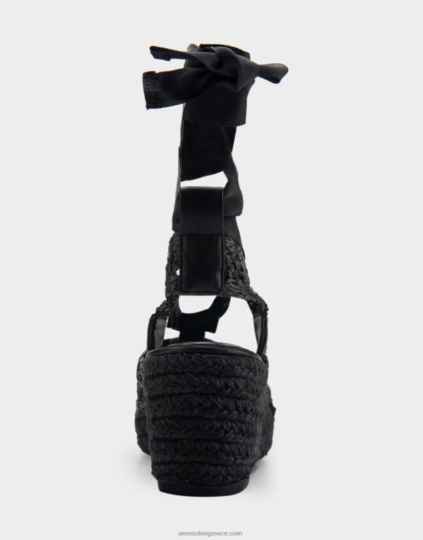γυναίκες Μαύρο ύφασμα εσπαντρίγιας πλατφόρμας Aerosoles 46N4D259