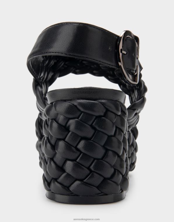 γυναίκες πέδιλο πλατφόρμας μαύρο ψεύτικο δέρμα Aerosoles 46N4D358