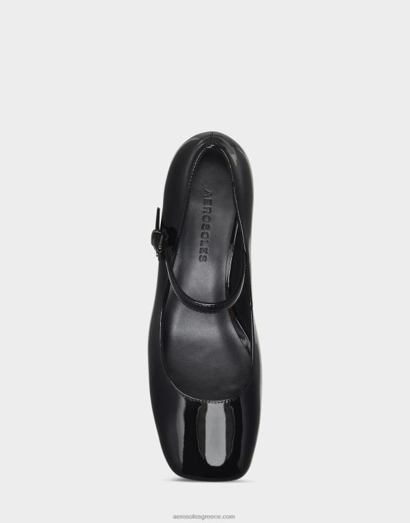 γυναίκες τακούνι πλατφόρμας μαύρη πατέντα Aerosoles 46N4D372