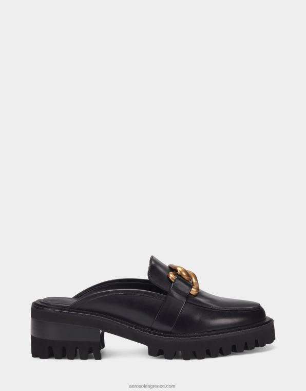 γυναίκες δέρμα mule μαύρο Aerosoles 46N4D172