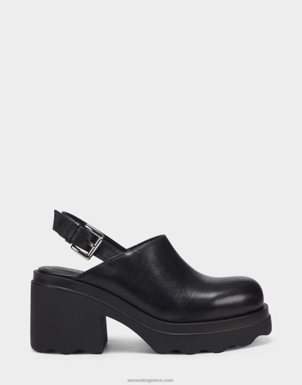 γυναίκες δέρμα mule μαύρο Aerosoles 46N4D266