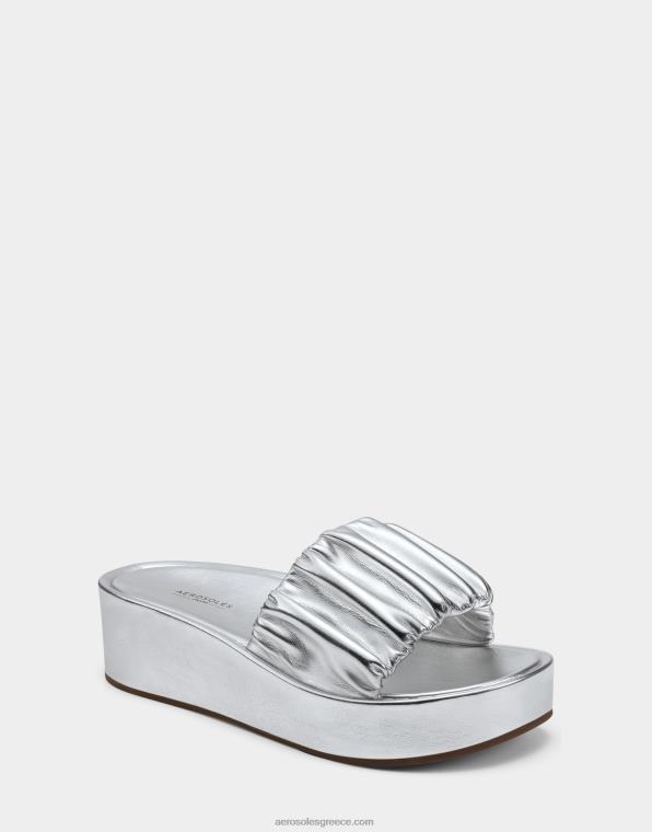 γυναίκες πέδιλο ασημί μεταλλικό Aerosoles 46N4D299