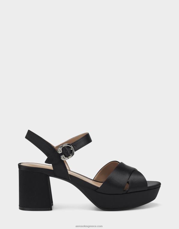 γυναίκες σανδάλι μαύρο σατέν Aerosoles 46N4D342