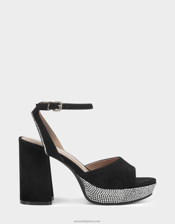 γυναίκες σανδάλι μαύρο σουέτ Aerosoles 46N4D370
