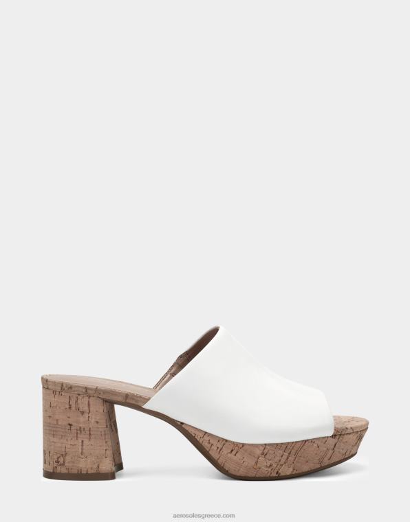 γυναίκες σανδάλι λευκό δέρμα Aerosoles 46N4D397