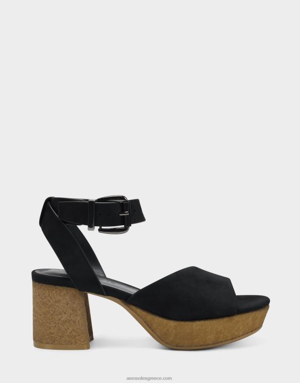 γυναίκες σανδάλι μαύρο nubuck Aerosoles 46N4D385