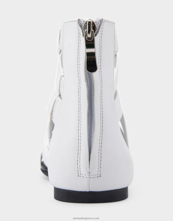 γυναίκες φλατ σανδάλι λευκό δέρμα Aerosoles 46N4D411