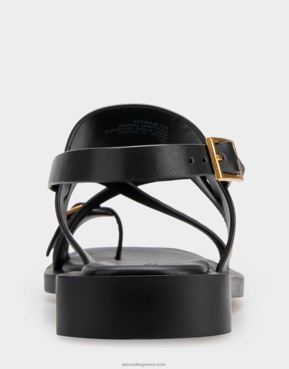 γυναίκες φλατ πέδιλο μαύρο δέρμα Aerosoles 46N4D413