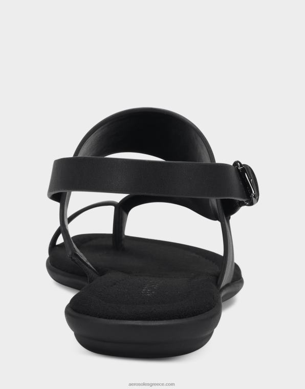 γυναίκες φλατ πέδιλο μαύρο ψεύτικο δέρμα Aerosoles 46N4D468