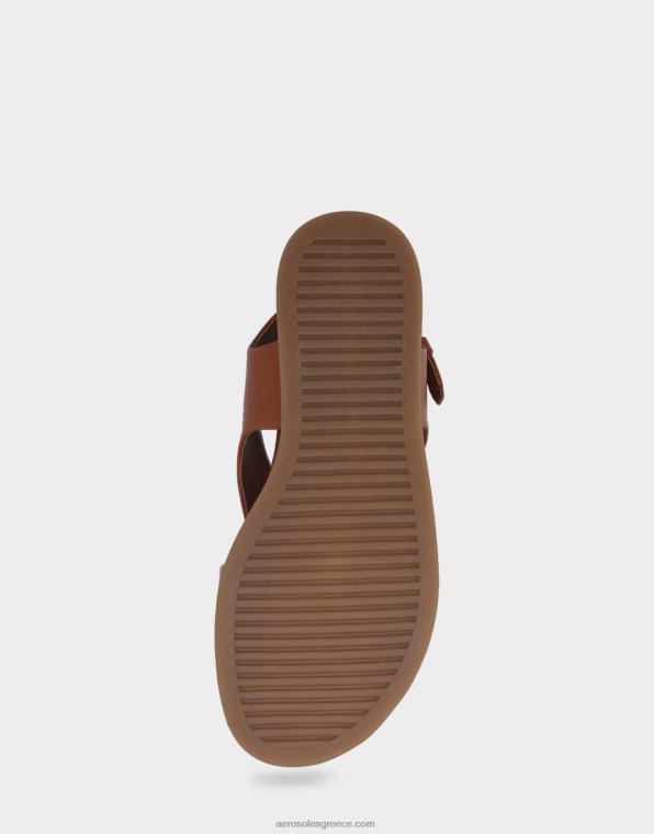 γυναίκες πλακέ σανδάλι μαύρισμα ψεύτικο δέρμα Aerosoles 46N4D470