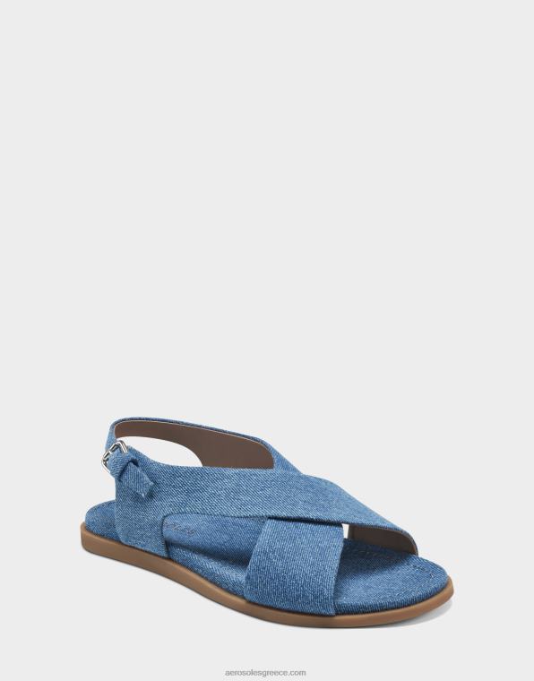 γυναίκες φλατ πέδιλο τζιν μπλε Aerosoles 46N4D473