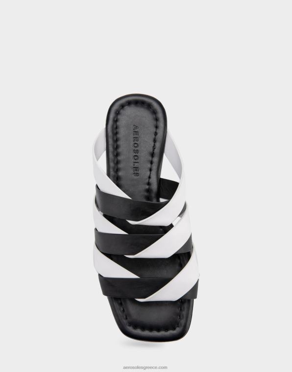 γυναίκες flat πέδιλο μαύρο συνδυασμό Aerosoles 46N4D278