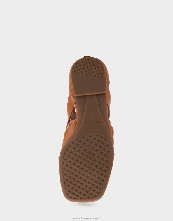 γυναίκες flat σανδάλι ταμπά δέρμα Aerosoles 46N4D410