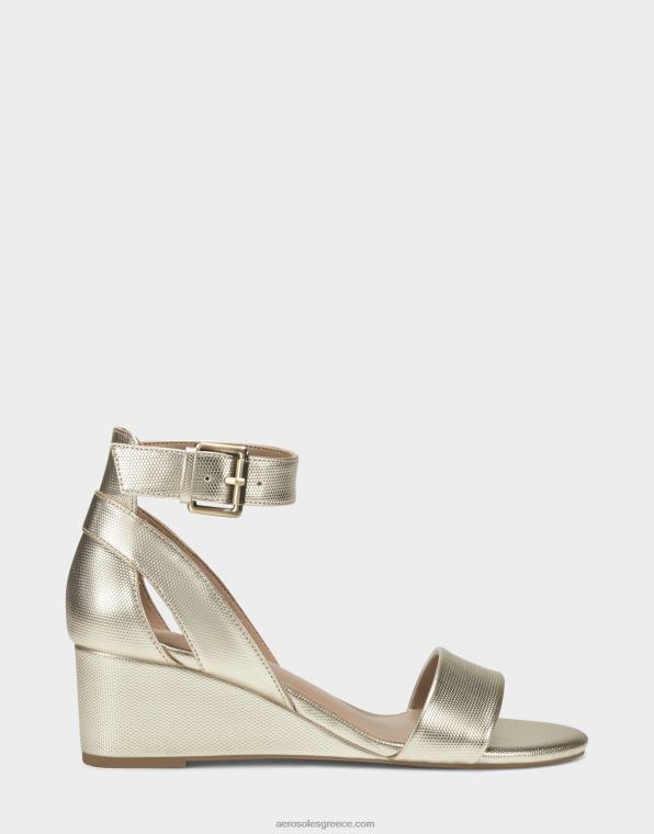 γυναίκες σφηνό πέδιλο χρυσό μεταλλικό Aerosoles 46N4D333