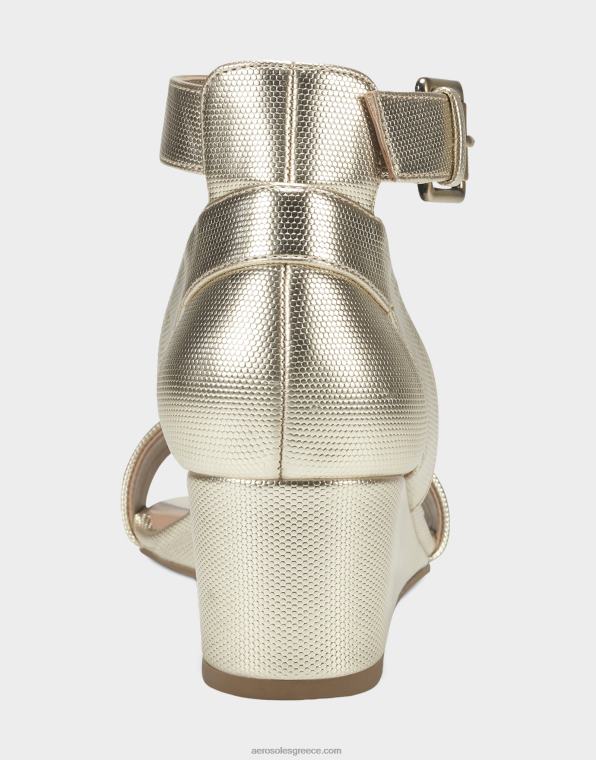 γυναίκες σφηνό πέδιλο χρυσό μεταλλικό Aerosoles 46N4D333