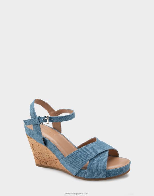 γυναίκες wedge μπλε τζιν Aerosoles 46N4D321