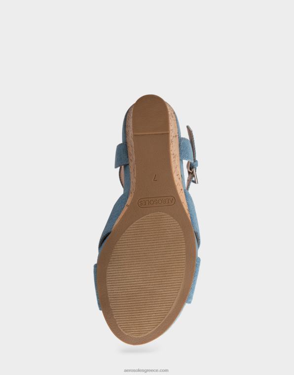 γυναίκες wedge μπλε τζιν Aerosoles 46N4D321