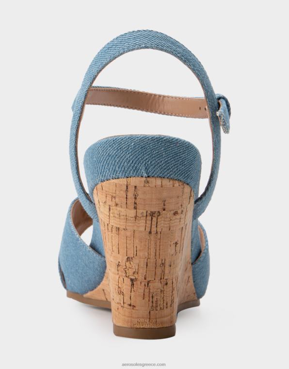 γυναίκες wedge μπλε τζιν Aerosoles 46N4D321