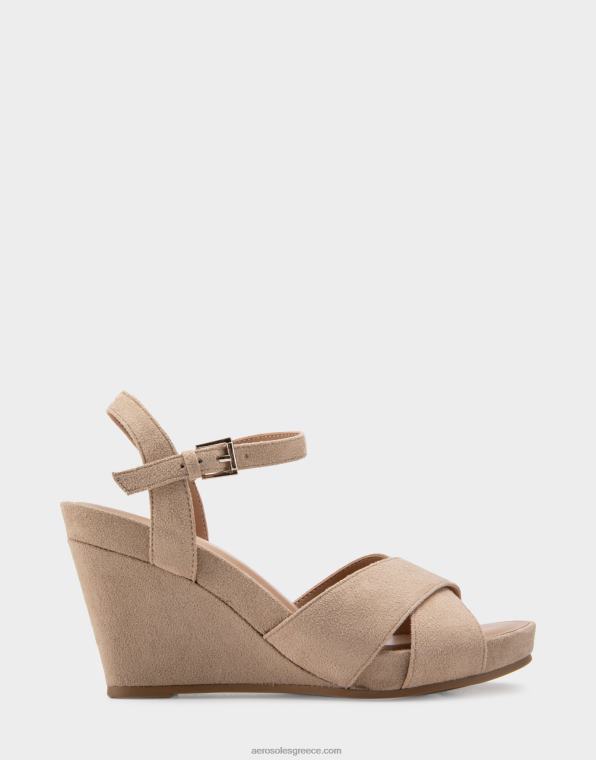 γυναίκες wedge taupe faux σουέτ Aerosoles 46N4D314