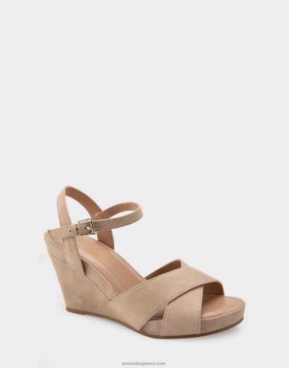 γυναίκες wedge taupe faux σουέτ Aerosoles 46N4D314