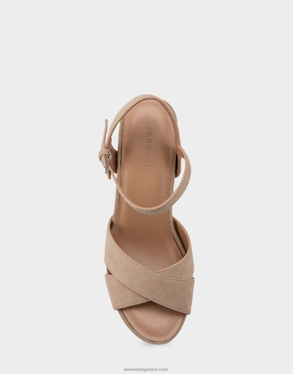 γυναίκες wedge taupe faux σουέτ Aerosoles 46N4D314