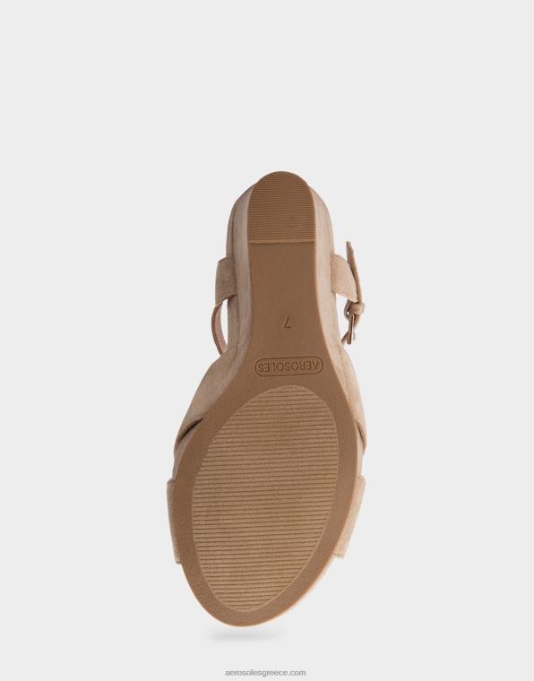 γυναίκες wedge taupe faux σουέτ Aerosoles 46N4D314
